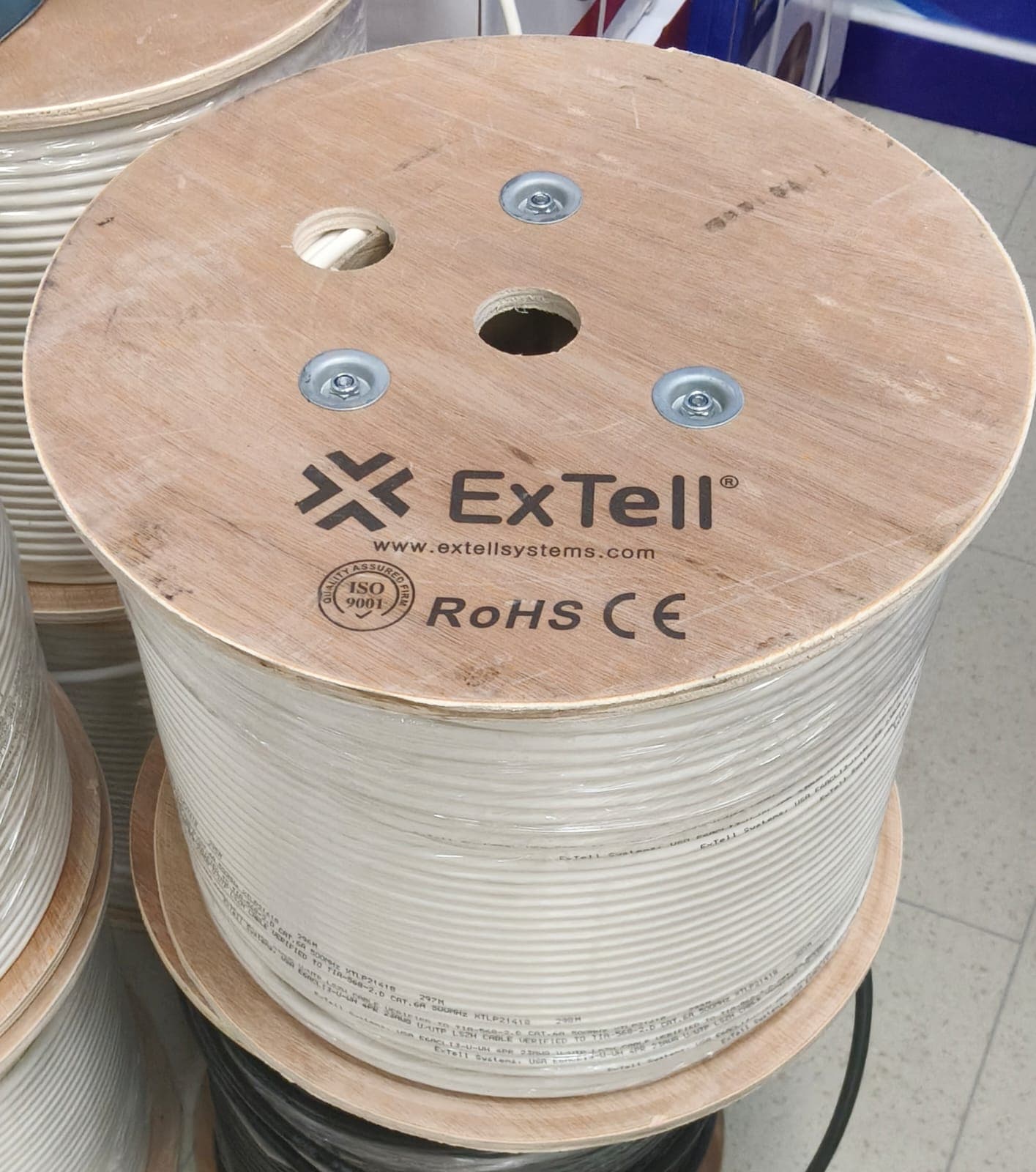ExTell CX Series CAT 6A U/UTP 23AWG LSZH Sheath, Network Cable, 305m
