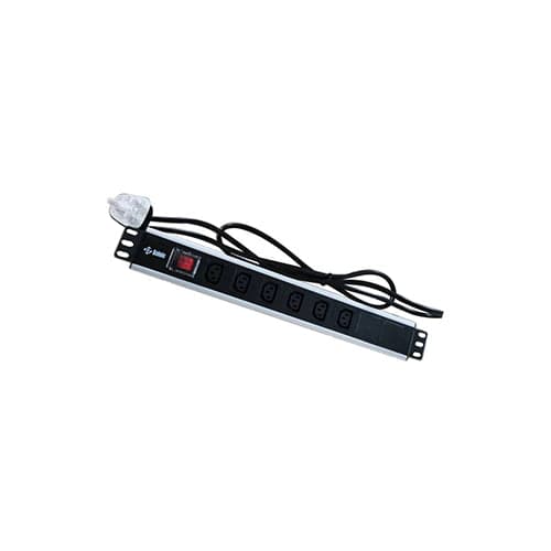 ExTell EPDHUK06-UK-13-BK Basic PDU UK Type 6 Outlets IEC Input