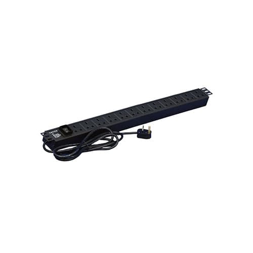 ExTell EPDHUK12-UK-13-BK Basic PDU UK type12 Outlets UK Input Plug